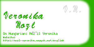 veronika mozl business card